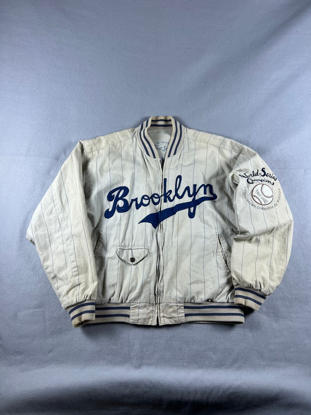 Mirage First String Brooklyn Dodgers Jacket Large 1955 World Series MLB